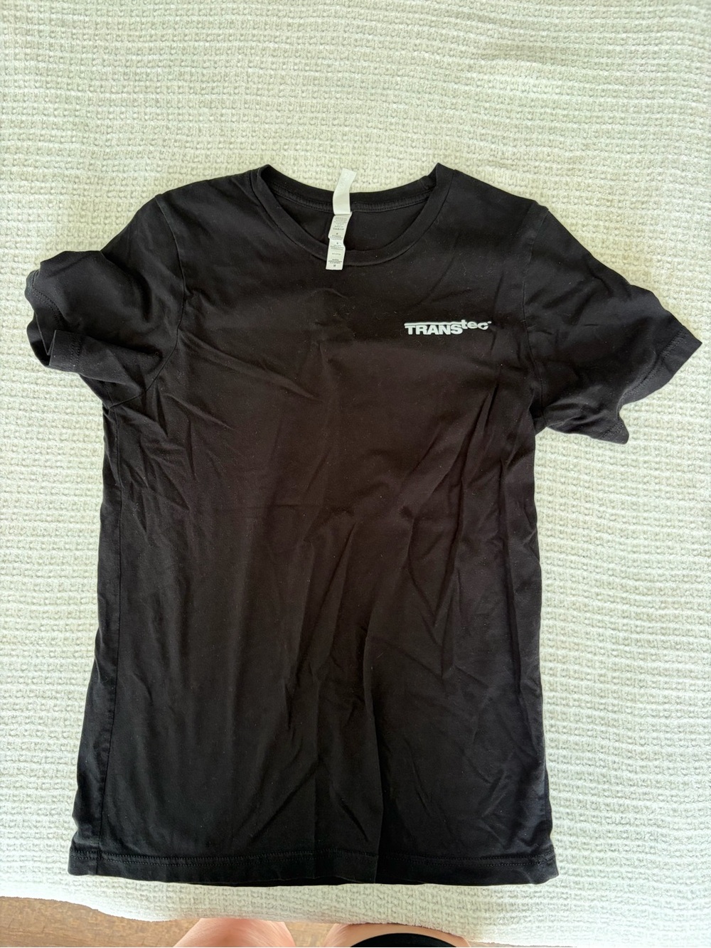 Black TransTec Short Sleeve Tee with Night Under Fire Logo